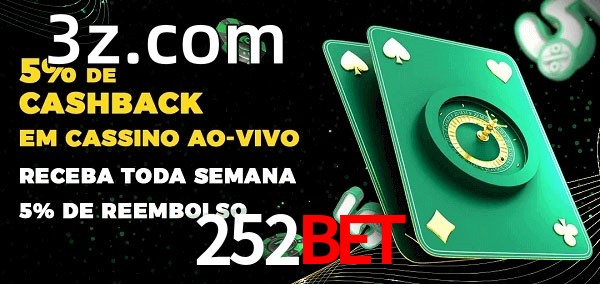 Promoções do cassino ao Vivo 252BET